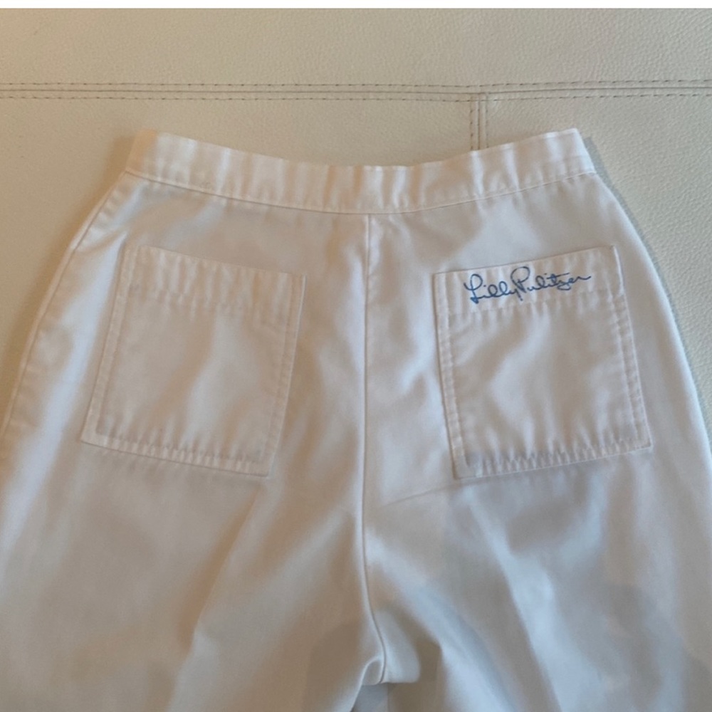 70’s Vintage Lilly Pulitzer White Pants Slacks “The Lilly”